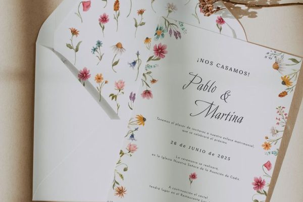 Pack Invitación Boda Wildflower